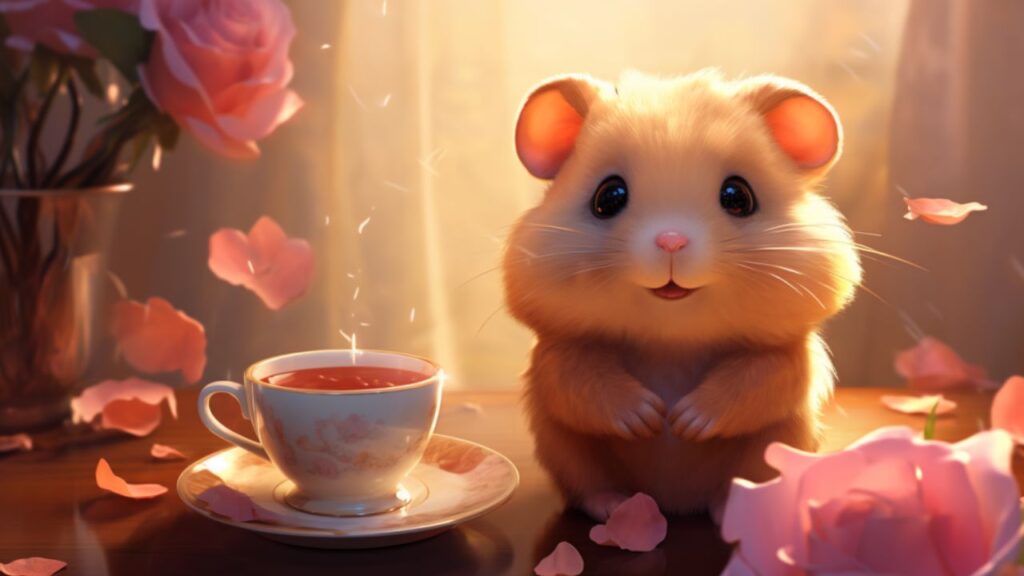 The Aromatic World of Rose Petal Hamster Tea