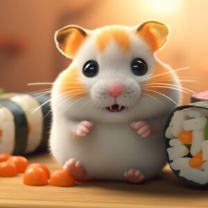 The Art of Crafting Tiny Hamster Sushi Rolls