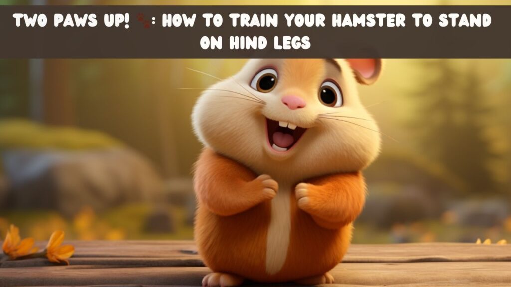 Two Paws Up! How to Train Your Hamster to Stand on Hind Legs