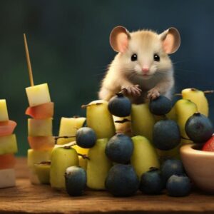 Whisker-Twitcher Fruit Skewers A Symphony of Flavor and Health for Your Hamster