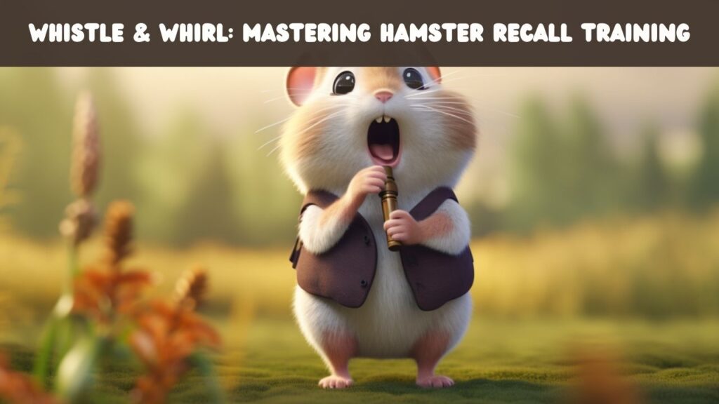 Whistle & Whirl Mastering Hamster Recall Training