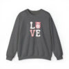 "Love" Women's Heavy Blend™ Crewneck Sweatshirt - Image 2