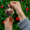 "Santa Hamster's Sleigh Ride" Ceramic Ornament - Image 3