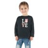 "Love" Toddler Long Sleeve Tee - Image 3