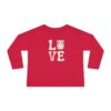 "Love" Toddler Long Sleeve Tee - Image 6