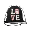 "LOVE" Outdoor Drawstring Bag - Image 2