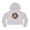 "Petals & Paws" Women’s Cropped Hooded Sweatshirt - Image 4