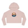 "Tropical Hamster Bliss" Women’s Cropped Hooded Sweatshirt - Image 2