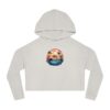 "Tropical Hamster Bliss" Women’s Cropped Hooded Sweatshirt - Image 3