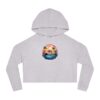 "Tropical Hamster Bliss" Women’s Cropped Hooded Sweatshirt - Image 4
