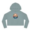 "Tropical Hamster Bliss" Women’s Cropped Hooded Sweatshirt