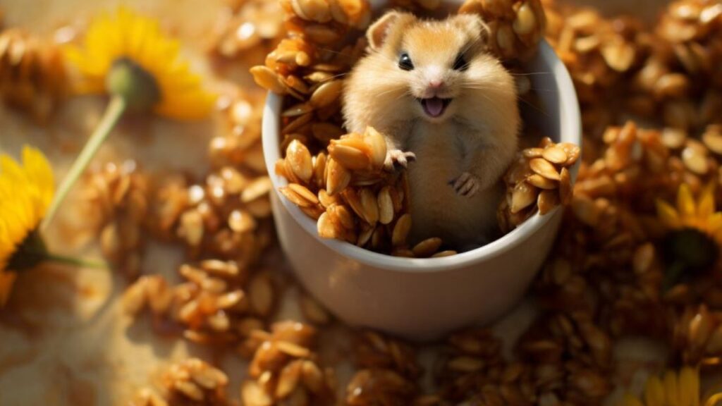 Crunch Time Joy The Wholesome Goodness of Sunflower Seed Crunchies for Hamsters