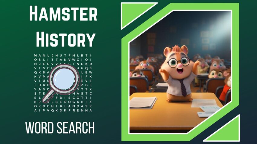 Scampering Through History Uncover the Secrets of Hamsters in This Exciting WordSearch Puzzle!