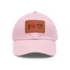 "I Love Hamsters" Dad Hat with Leather Patch (Rectangle) - Image 4