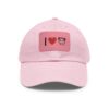 "I Love Hamsters" Dad Hat with Leather Patch (Rectangle) - Image 5