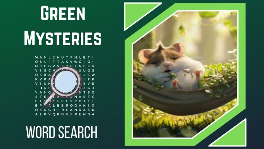 Eco-Friendly Escapades Unravel the Green Mysteries with Our Hamster Care WordSearch!