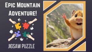 Scaling New Heights Join Our Hamster on an Epic Mountain Adventure!