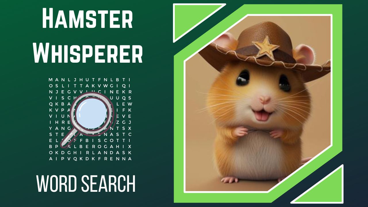 Hamster Behavior Word Search – Play & Learn