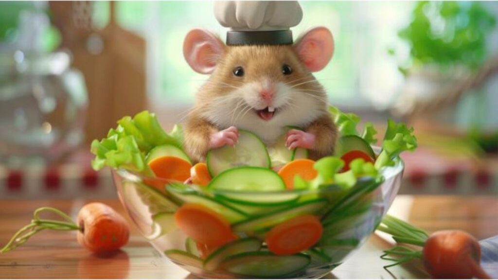 A Colorful Feast The Benefits and Joys of Rodent's Rainbow Salad for Your Hamsters