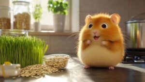 Whisker Wheatgrass Wafers A Nutritious, Crunchy Treat for Happy Hamsters