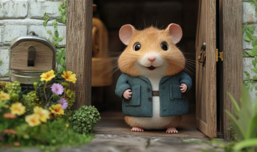 Teaching Your Hamster to Open a Small Door